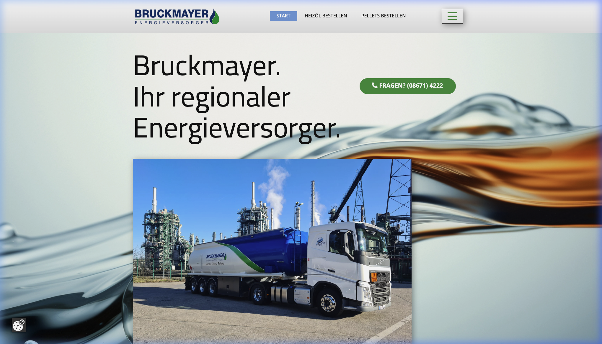 Webdesign Referenz Bruckmayer Mineralöle – Webseitengestaltung Oberbayern Altötting